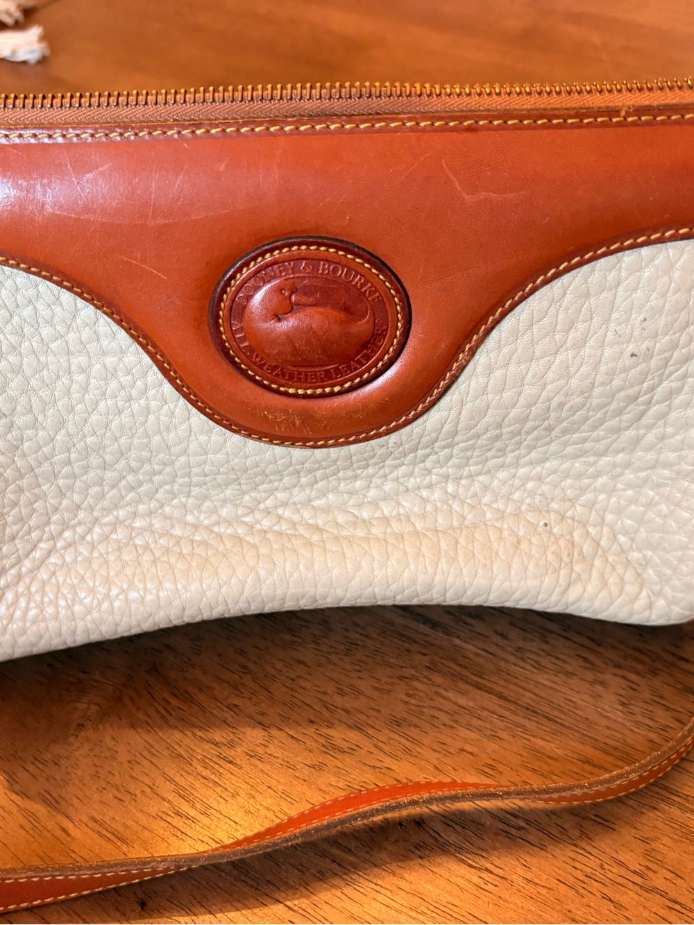 Vintage Dooney & Bourke All-Weather Leather Crossbody Bag – Made in USA